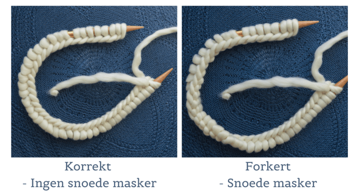 Demonstration af hvordan det ser ud når arbejdet skal samles på rundpinde